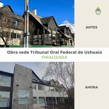 Obra sede Tribunal Oral en lo Criminal Federal de Ushuaia