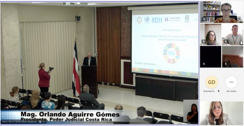 Foro Internacional “Acceso a la Justicia: ODS 16 + Eje Central de los Derechos Humanos”