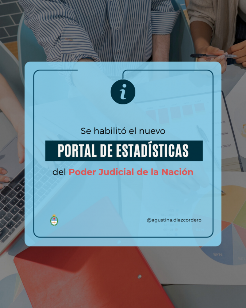 Se habilitó el nuevo portal de estadísticas del PJN