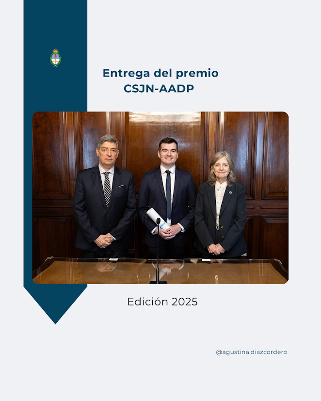 Entrega del premio CSJN-AADP