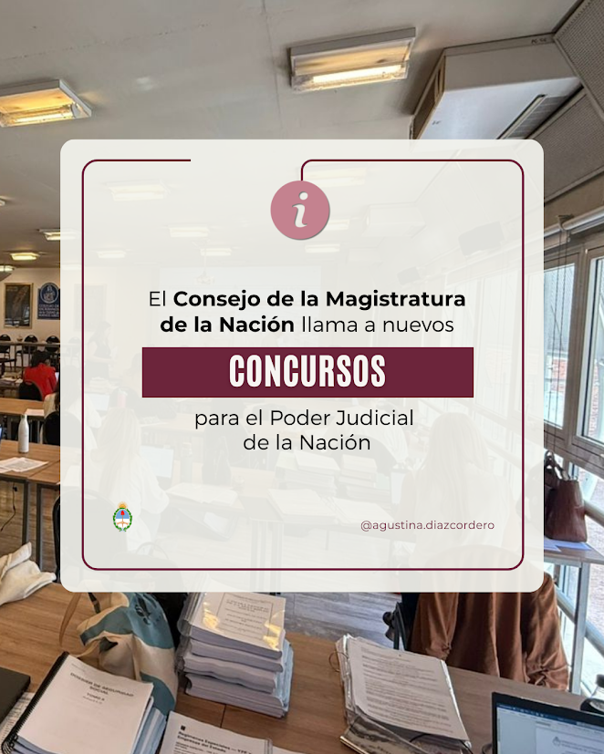 Convocatoria a nuevos Concursos en el Consejo de la Magistratura de la Nación