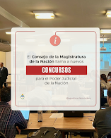 Convocatoria a nuevos Concursos en el Consejo de la Magistratura de la Nación