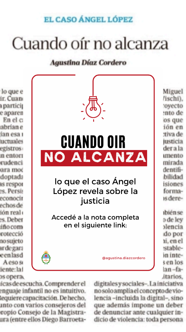 Cuando oír no alcanza: lo que el caso Ángel López revela sobre la justicia